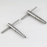 Maxbell Ratchet Tap Wrench Steel Tapping Ratchet Hand Tool for Trombone Trumpet 1.3cm