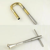 Maxbell Ratchet Tap Wrench Steel Tapping Ratchet Hand Tool for Trombone Trumpet 1.3cm