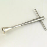 Maxbell Ratchet Tap Wrench Steel Tapping Ratchet Hand Tool for Trombone Trumpet 1.3cm