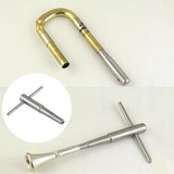 Maxbell Ratchet Tap Wrench Steel Tapping Ratchet Hand Tool for Trombone Trumpet 1.3cm