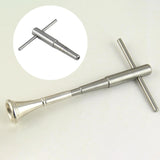 Maxbell Ratchet Tap Wrench Steel Tapping Ratchet Hand Tool for Trombone Trumpet 1.3cm