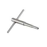Maxbell Ratchet Tap Wrench Steel Tapping Ratchet Hand Tool for Trombone Trumpet 1cm