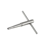 Maxbell Ratchet Tap Wrench Steel Tapping Ratchet Hand Tool for Trombone Trumpet 1cm