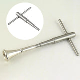 Maxbell Ratchet Tap Wrench Steel Tapping Ratchet Hand Tool for Trombone Trumpet 1cm