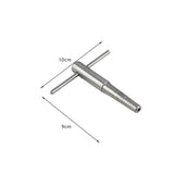Maxbell Ratchet Tap Wrench Steel Tapping Ratchet Hand Tool for Trombone Trumpet 1cm
