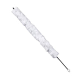 Maxbell Flute Clarinet Cotton Cleaning Brush Durable Music Instrument Parts Portable white