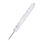 Maxbell Flute Clarinet Cotton Cleaning Brush Durable Music Instrument Parts Portable white