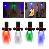 Maxbell Guitar Wall Rack Stand Non Slip Holder for Ukulele Accessories Instrument Red Lights