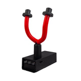 Maxbell Guitar Wall Rack Stand Non Slip Holder for Ukulele Accessories Instrument Red Lights