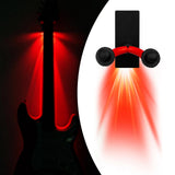 Maxbell Guitar Wall Rack Stand Non Slip Holder for Ukulele Accessories Instrument Red Lights