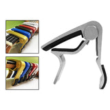 Maxbell Universal Guitar Capo Aluminum Alloy for Fretboard Mandolin Accessories Argent