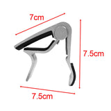 Maxbell Universal Guitar Capo Aluminum Alloy for Fretboard Mandolin Accessories Argent