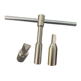 Maxbell Ratchet Tap Wrench Steel T Handle for Trumpet Brass Instrument Mouthpiece Tuning Wrench