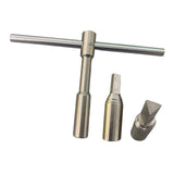 Maxbell Ratchet Tap Wrench Steel T Handle for Trumpet Brass Instrument Mouthpiece Tuning Wrench