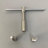 Maxbell Ratchet Tap Wrench Steel T Handle for Trumpet Brass Instrument Mouthpiece Tuning Wrench