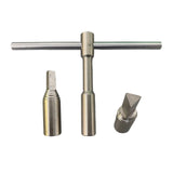 Maxbell Ratchet Tap Wrench Steel T Handle for Trumpet Brass Instrument Mouthpiece Tuning Wrench