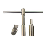 Maxbell Ratchet Tap Wrench Steel T Handle for Trumpet Brass Instrument Mouthpiece Tuning Wrench