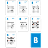 Maxbell 49x Guitar Chords Card Reference Guide Cards for Guitarists Teachers Practice