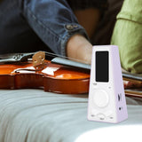 Maxbell Digital Metronome LCD Display Screen High Accuracy for Instrument Ukulele Amaranth