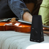Maxbell Digital Metronome LCD Display Screen High Accuracy for Instrument Ukulele Black