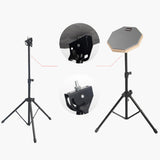 Maxbell Drum practice pads Snare Drum Stand Set for Percussion Instrument Accessory Grey