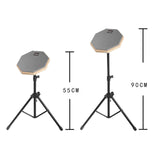 Maxbell Drum practice pads Snare Drum Stand Set for Percussion Instrument Accessory Grey