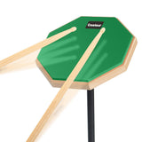 Maxbell Drum practice pads Snare Drum Stand Set for Percussion Instrument Accessory Green
