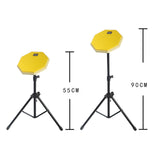 Maxbell Drum practice pads Snare Drum Stand Set for Percussion Instrument Accessory Yellow
