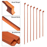 Maxbell Brazilwood Violin Bow Parts Smooth Fiddle Bow Bars for Luthiers Gift Violins  4 to 4