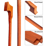 Maxbell Brazilwood Violin Bow Parts Smooth Fiddle Bow Bars for Luthiers Gift Violins  4 to 4