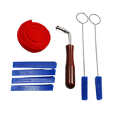 Maxbell 8 Pieces Piano Tuning Set Rubber Mutes Set for Professionals Beginners