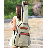 Maxbell Professional Electric Guitar Bass Bags Carrying Case Storage Handbag Travel khaki