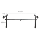 Maxbell Musical Keyboard Stand Adjustable Length for Keyboard Instrument Accessories