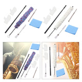 Maxbell Soft Cotton Clarinet Cleaner Tool Set for Trombone Lightweight Practical coloful