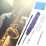 Maxbell Soft Cotton Clarinet Cleaner Tool Set for Trombone Lightweight Practical coloful