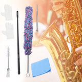 Maxbell Soft Cotton Clarinet Cleaner Tool Set for Trombone Lightweight Practical coloful