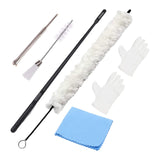 Maxbell Soft Cotton Clarinet Cleaner Tool Set for Trombone Lightweight Practical white