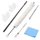 Maxbell Soft Cotton Clarinet Cleaner Tool Set for Trombone Lightweight Practical white