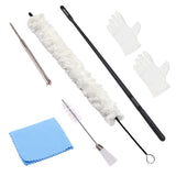 Maxbell Soft Cotton Clarinet Cleaner Tool Set for Trombone Lightweight Practical white