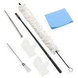 Maxbell Soft Cotton Clarinet Cleaner Tool Set for Trombone Lightweight Practical white
