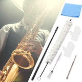 Maxbell Soft Cotton Clarinet Cleaner Tool Set for Trombone Lightweight Practical white
