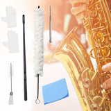 Maxbell Soft Cotton Clarinet Cleaner Tool Set for Trombone Lightweight Practical white