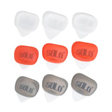Maxbell 3Pcs Professional Guitar Picks Plectrums Silicone for Electric Guitar Banjo Red