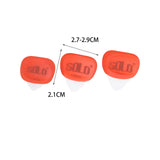 Maxbell 3Pcs Professional Guitar Picks Plectrums Silicone for Electric Guitar Banjo Red