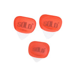Maxbell 3Pcs Professional Guitar Picks Plectrums Silicone for Electric Guitar Banjo Red