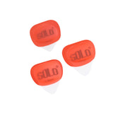 Maxbell 3Pcs Professional Guitar Picks Plectrums Silicone for Electric Guitar Banjo Red