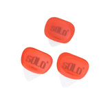 Maxbell 3Pcs Professional Guitar Picks Plectrums Silicone for Electric Guitar Banjo Red