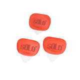Maxbell 3Pcs Professional Guitar Picks Plectrums Silicone for Electric Guitar Banjo Red