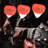Maxbell 3Pcs Professional Guitar Picks Plectrums Silicone for Electric Guitar Banjo Red