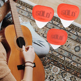 Maxbell 3Pcs Professional Guitar Picks Plectrums Silicone for Electric Guitar Banjo Red
